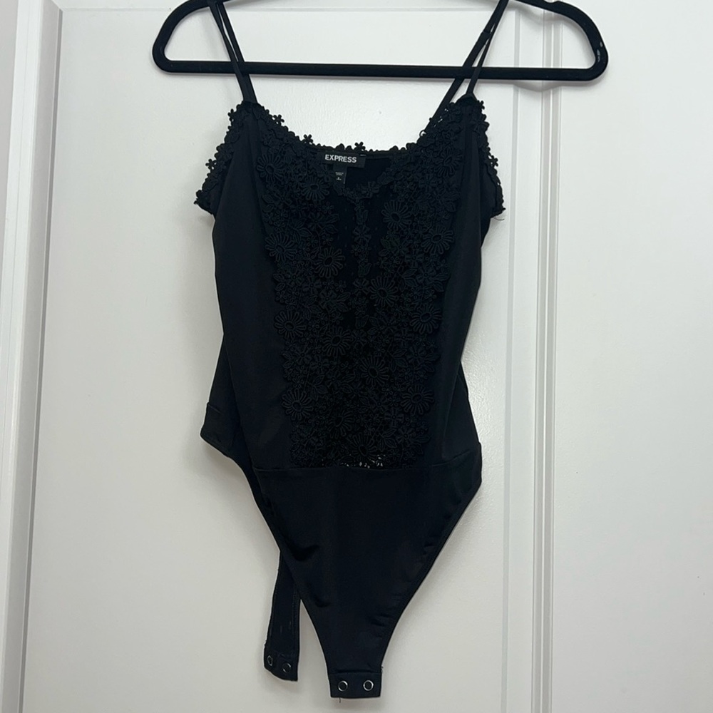 Lacey mesh bodysuit from express